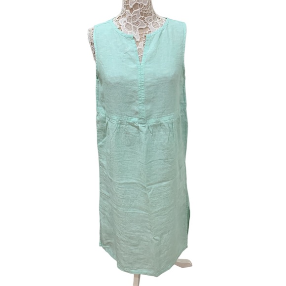 Sigrid Olsen Linen Dress Sz L - Picture 1 of 3